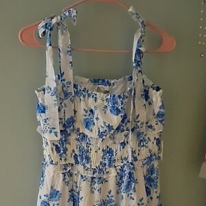 Altar'd State Blue & White Floral Dress